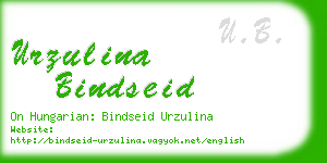 urzulina bindseid business card